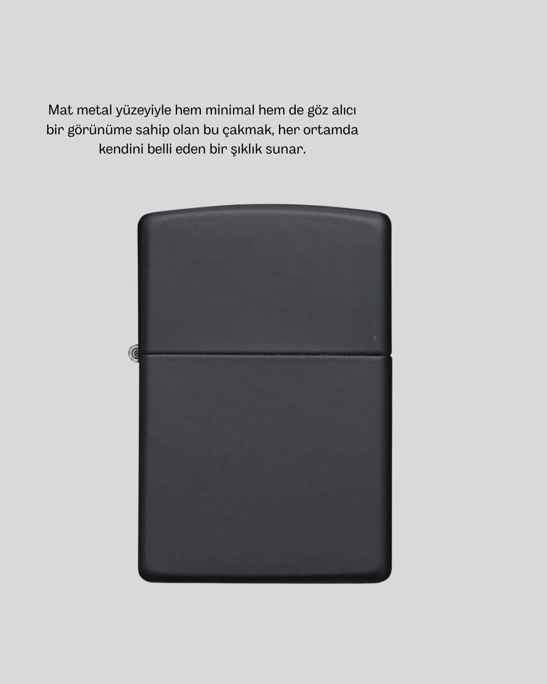 Ergonomik Metal Çakmak Mat Kaplamalı ve Şık Tasarımlı Aksesuar - Görsel 4