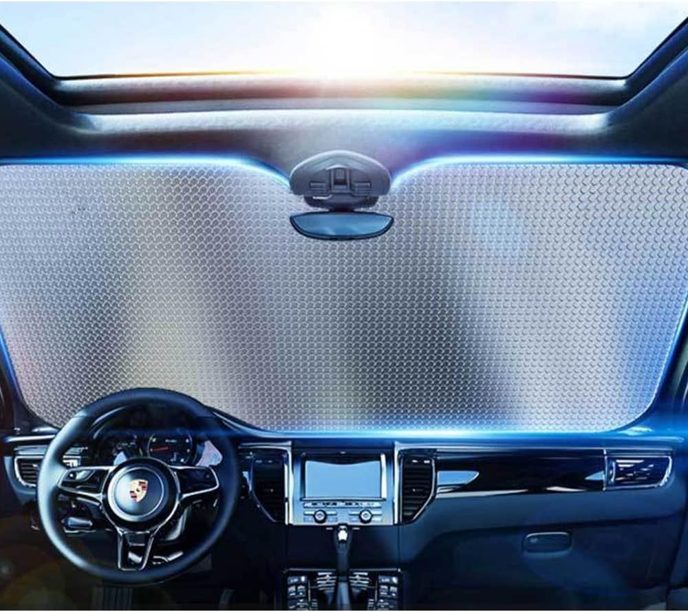 Araç Ön Cam Güneşlik UV ve Isı Koruma Katlanabilir Toyota Corolla Skoda Superb Dacia Duster Ford Focus - Görsel 2