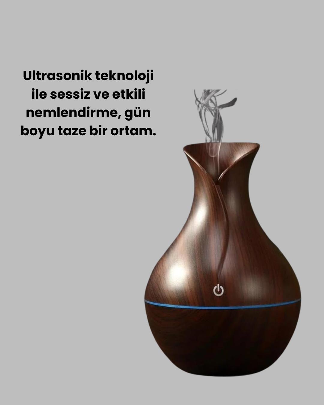 Aromaterapi Özellikli Ultrasonik Taşınabilir Oda ve Ofis Nemlendirici - Görsel 2