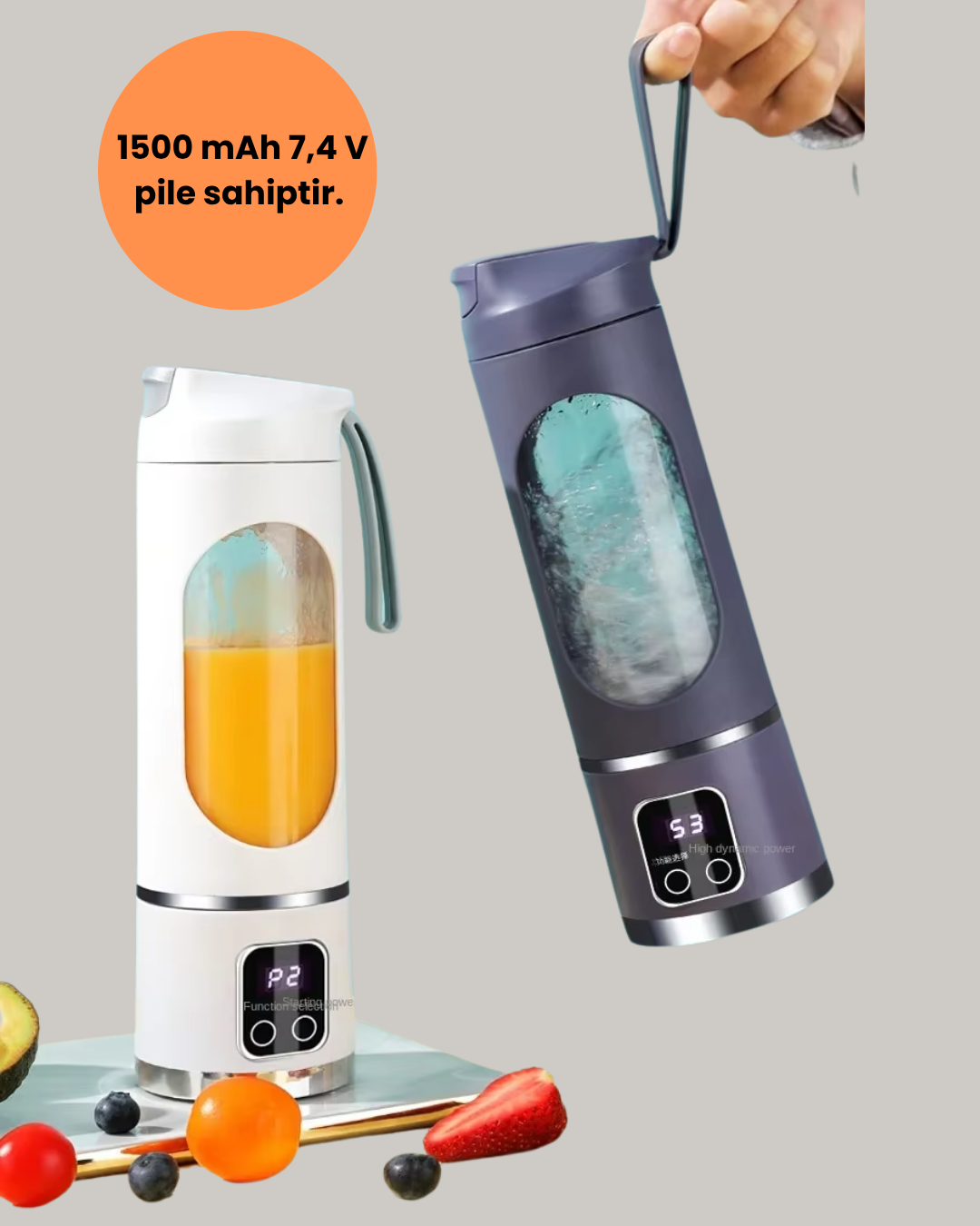 Taşınabilir Şarjlı Blender - Görsel 2