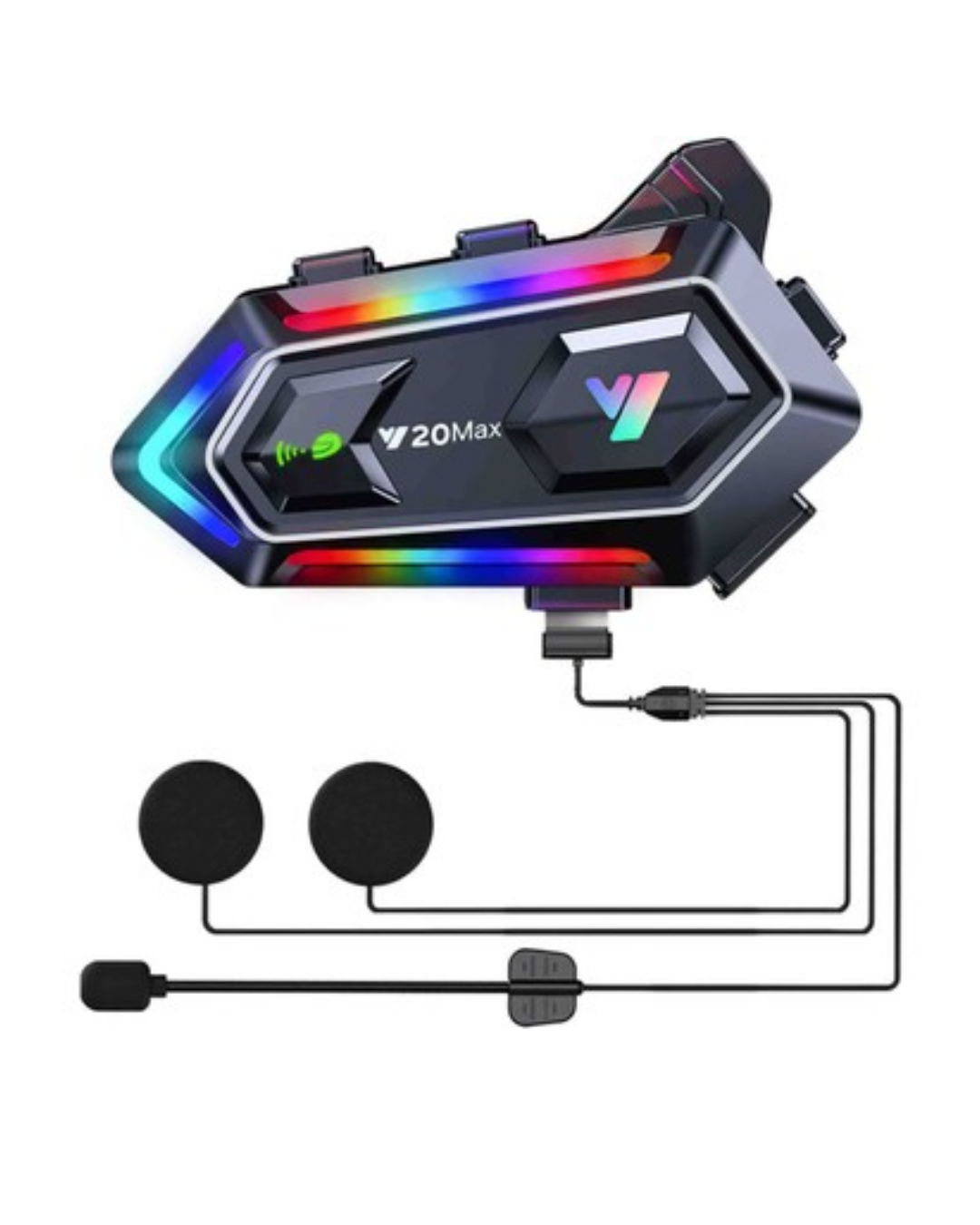 BT5.3 Motosiklet Kask İletişim Sistemi Çift Telefon Destekli - Görsel 2