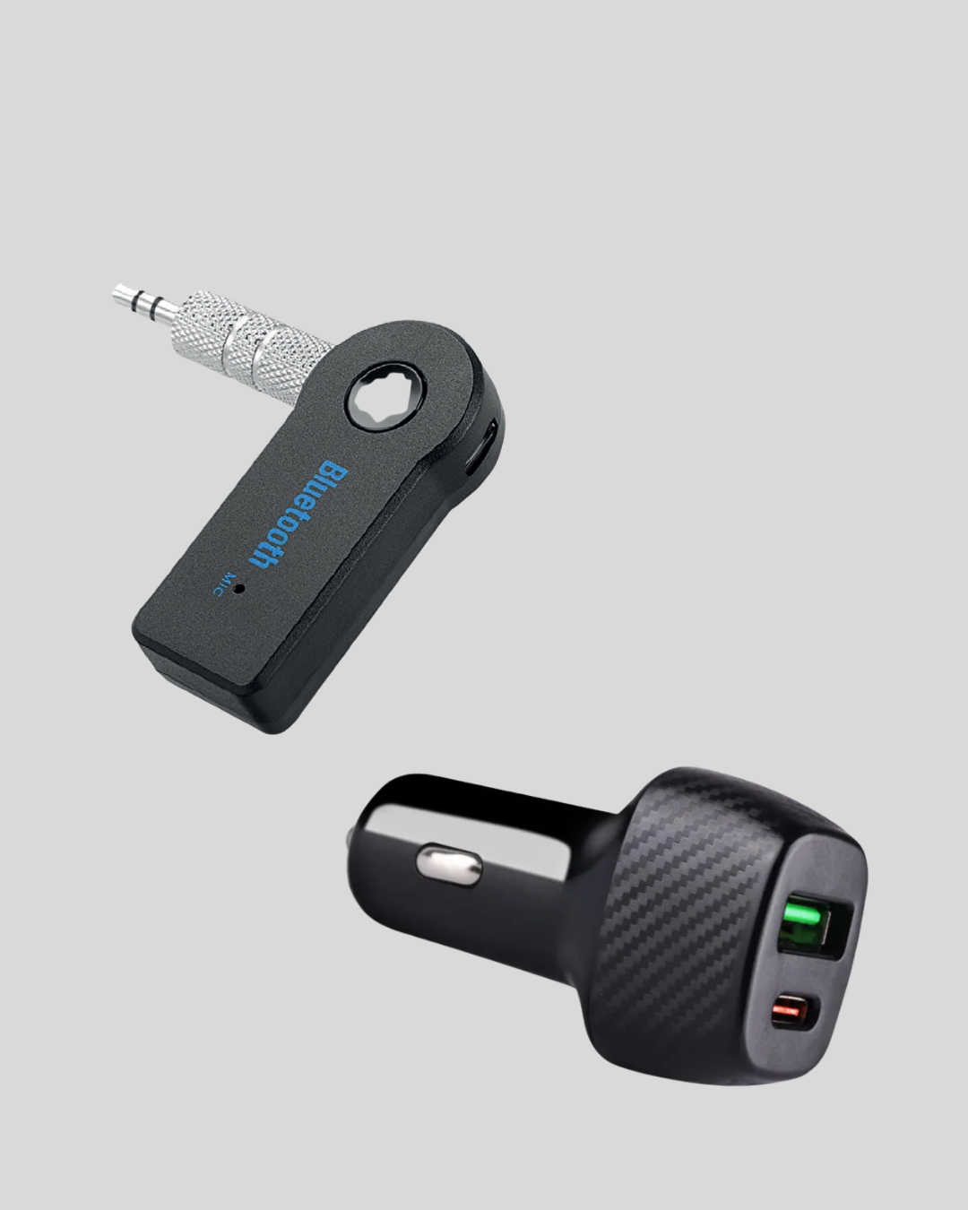 Bluetooth AUX Çevirici ve PD Destekli Araç Şarj Cihazı 2’li Set - Görsel 5