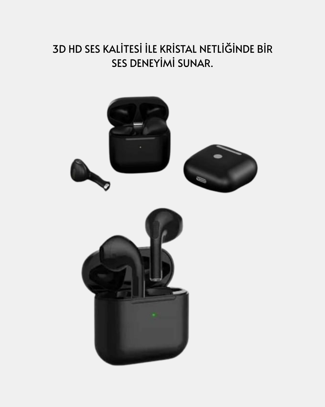 TWS Pro 5 Bluetooth Kulaklık 3D HD Ses ve Gürültü Engelleme Teknolojisi - Görsel 2