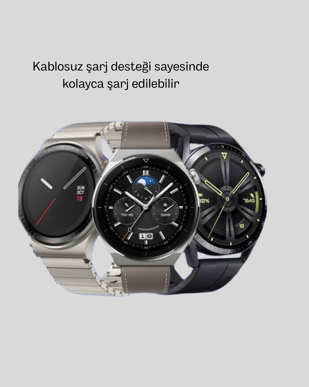 Akıllı Saat NFC – Bluetooth Arama ve Kablosuz Şarj Özellikli - Görsel 5