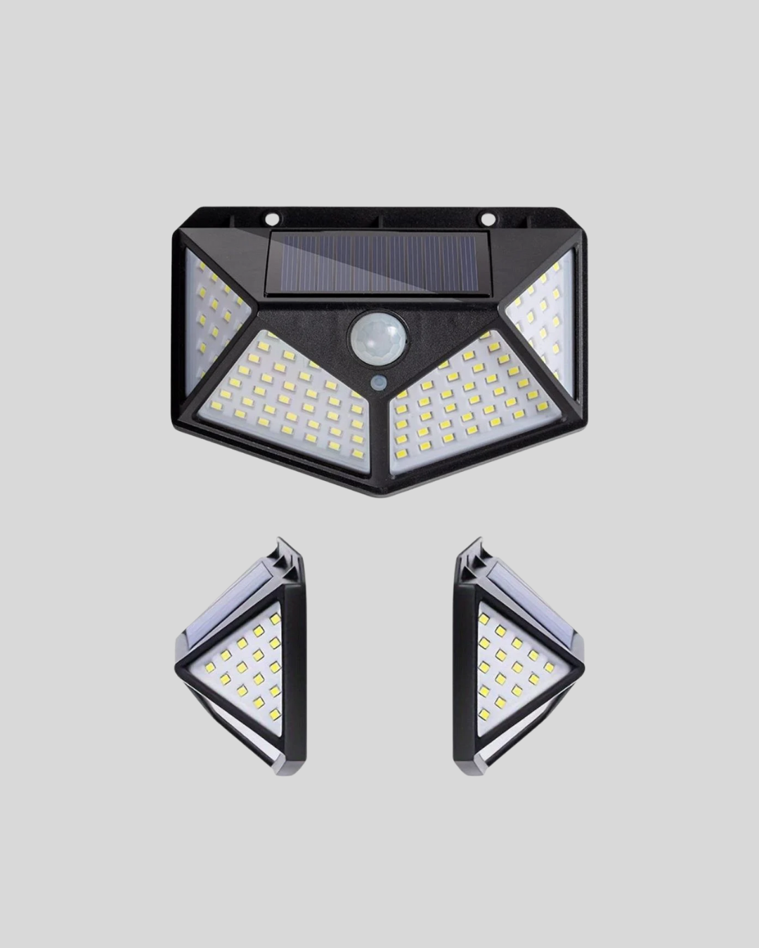 100 LED Solar Lamba Hareket Algılamalı Bahçe Duvar Dış Mekan Aydınlatma - Görsel 5