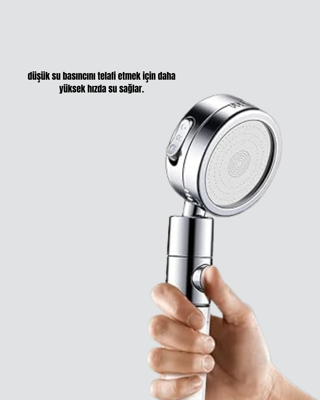 360° Ayarlanabilir Çok Fonksiyonlu Duş Başlığı - Görsel 2
