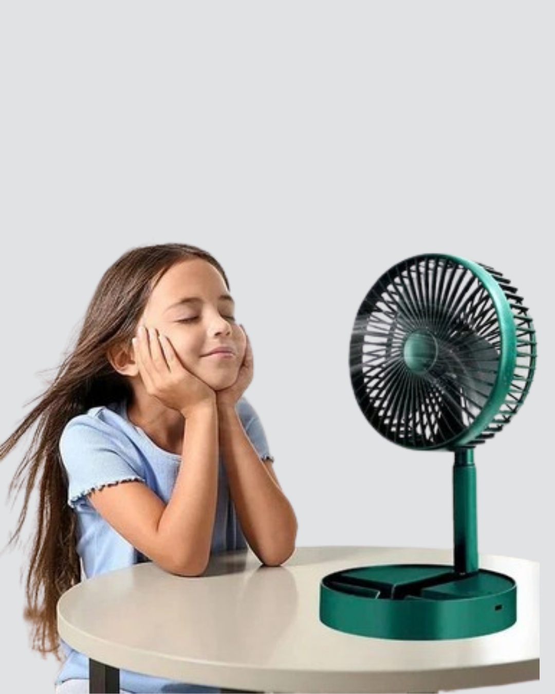Taşınabilir Şarjlı Mini Fan – Katlanabilir Gövde, 3 Hız Kademesi - Görsel 5