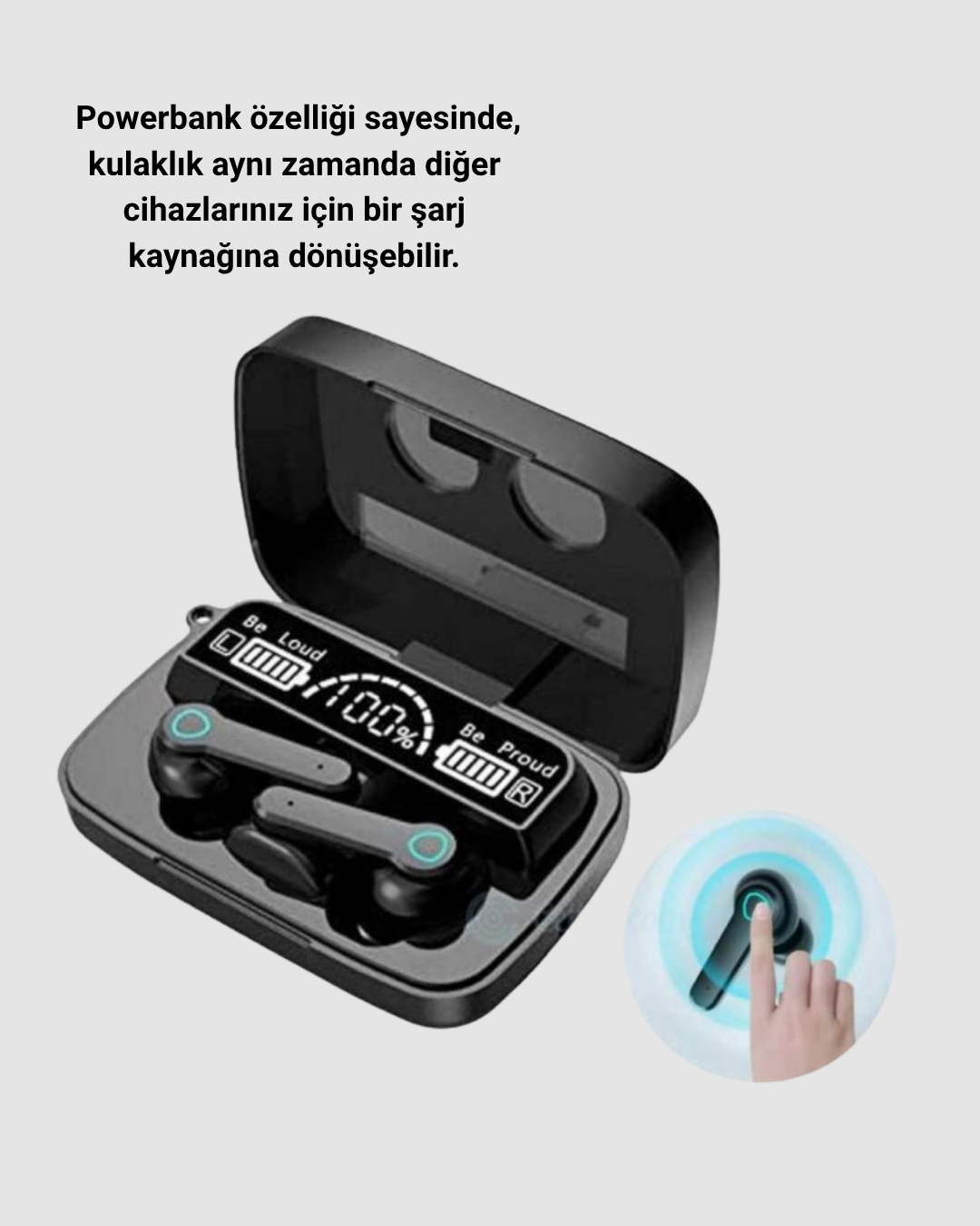 Powerbank Özellikli Bluetooth Kulaklık – Oyun Modlu, Uzun Pil Ömürlü, Ergonomik Tasarım - Görsel 5