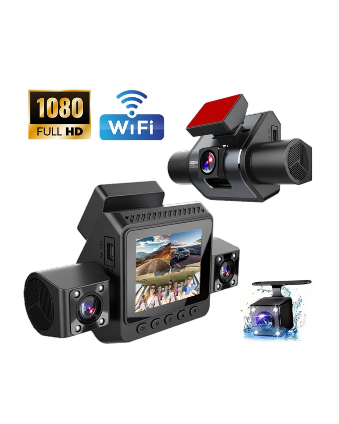 4 Kanallı Araç Kamerası Full HD Gece Görüşlü Geniş Açılı Kayıt Sistemi - Görsel 5