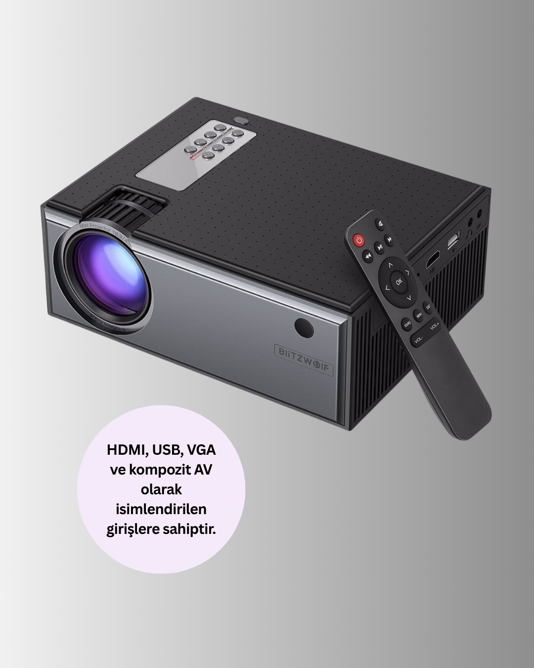 Taşınabilir Projeksiyon Cihazı C7 - Görsel 2