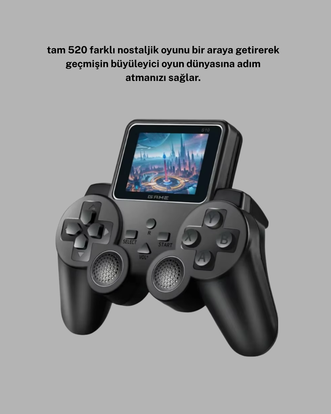 520 Oyunlu Atari S10 El Konsolu – Retro Tasarım, Şarjlı ve Taşınabilir Oyun Deneyimi - Görsel 5