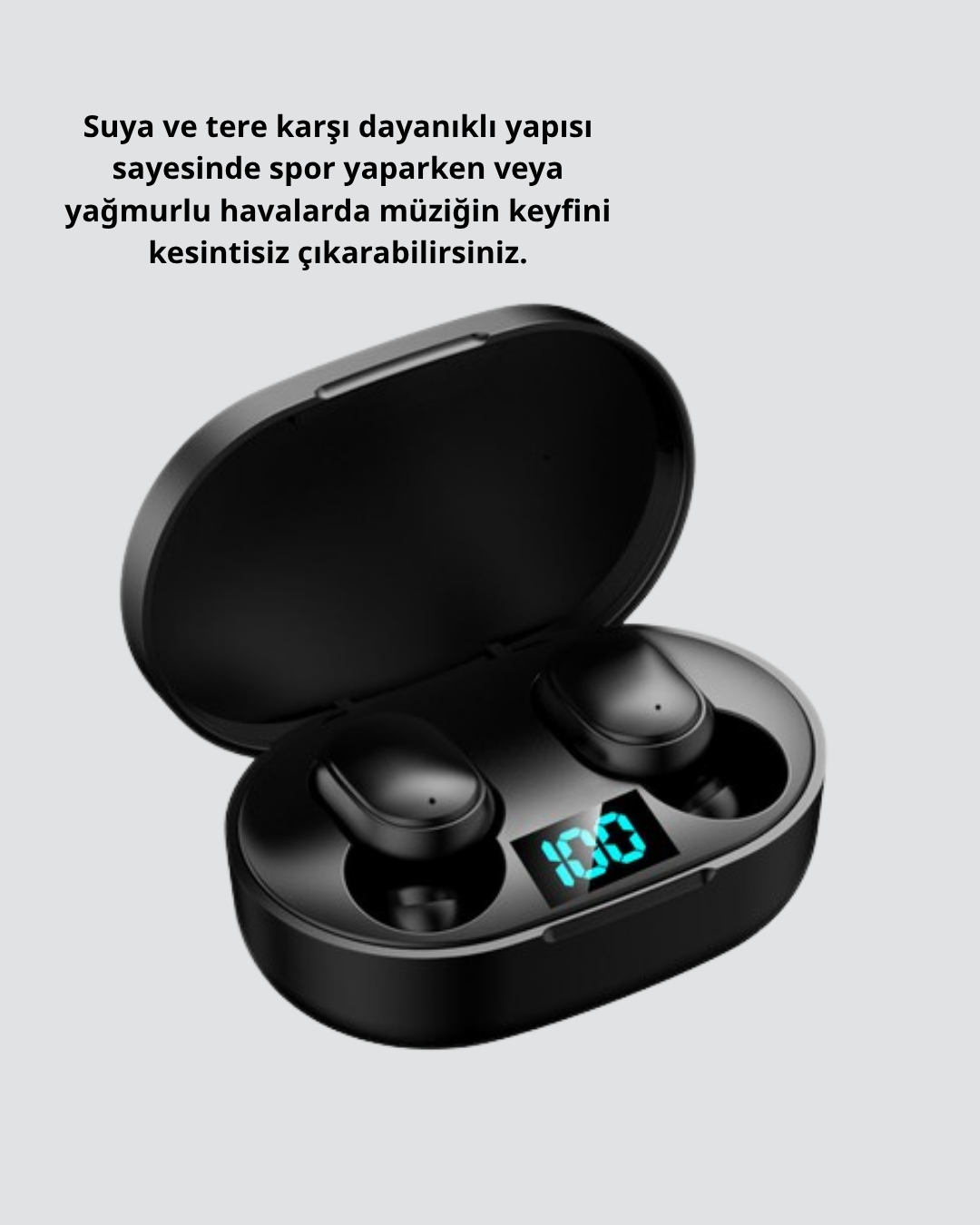 Kablosuz Bluetooth Kulaklık – Gürültü Önleyici, Suya Dayanıklı, Mikrofonlu, Uzun Pil Ömürlü - Görsel 5