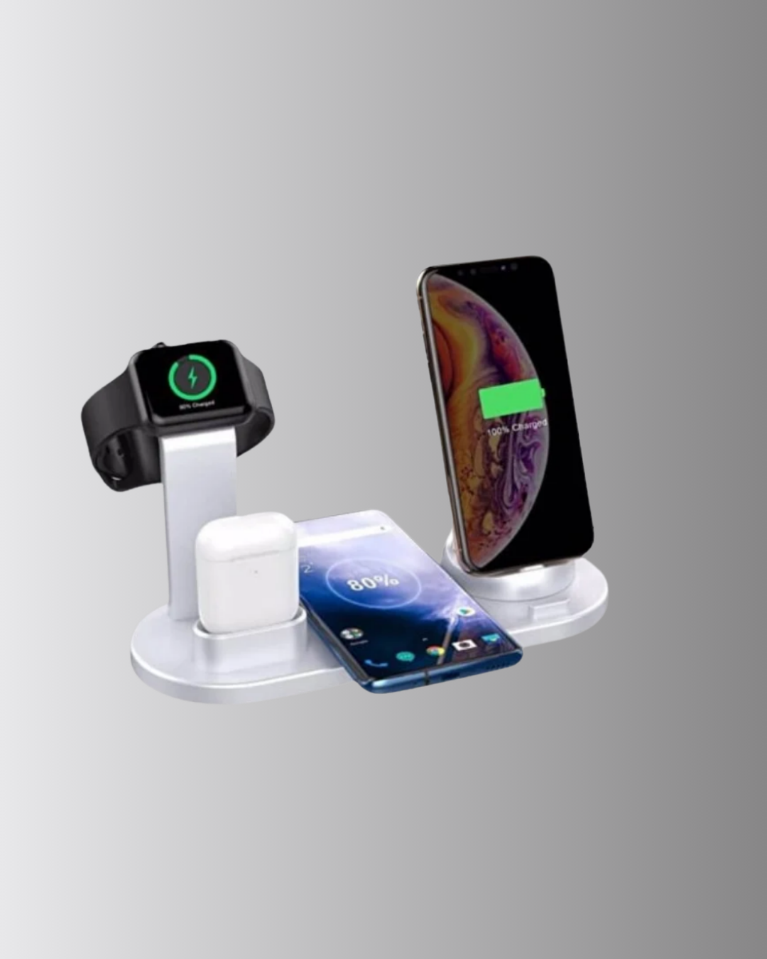 Kablosuz Şarj İstasyonu 4’ü 1 Arada iPhone Watch ve AirPods Uyumlu - Görsel 5
