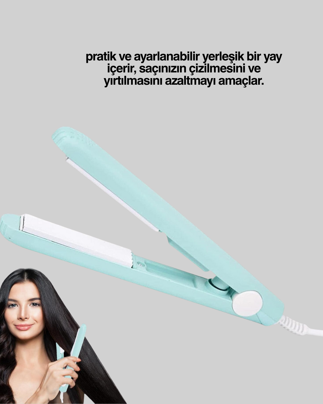 Otomatik Güç Ayarlı, Yaylı Sistemli Kısa Saç Kıvırıcı – Çekmeden ve Kırmadan Şekillendirme - Görsel 2
