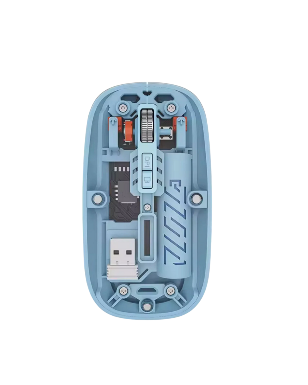 Ofis ve Günlük Kullanım İçin Mavi Bluetooth Kablosuz Mouse - Görsel 2