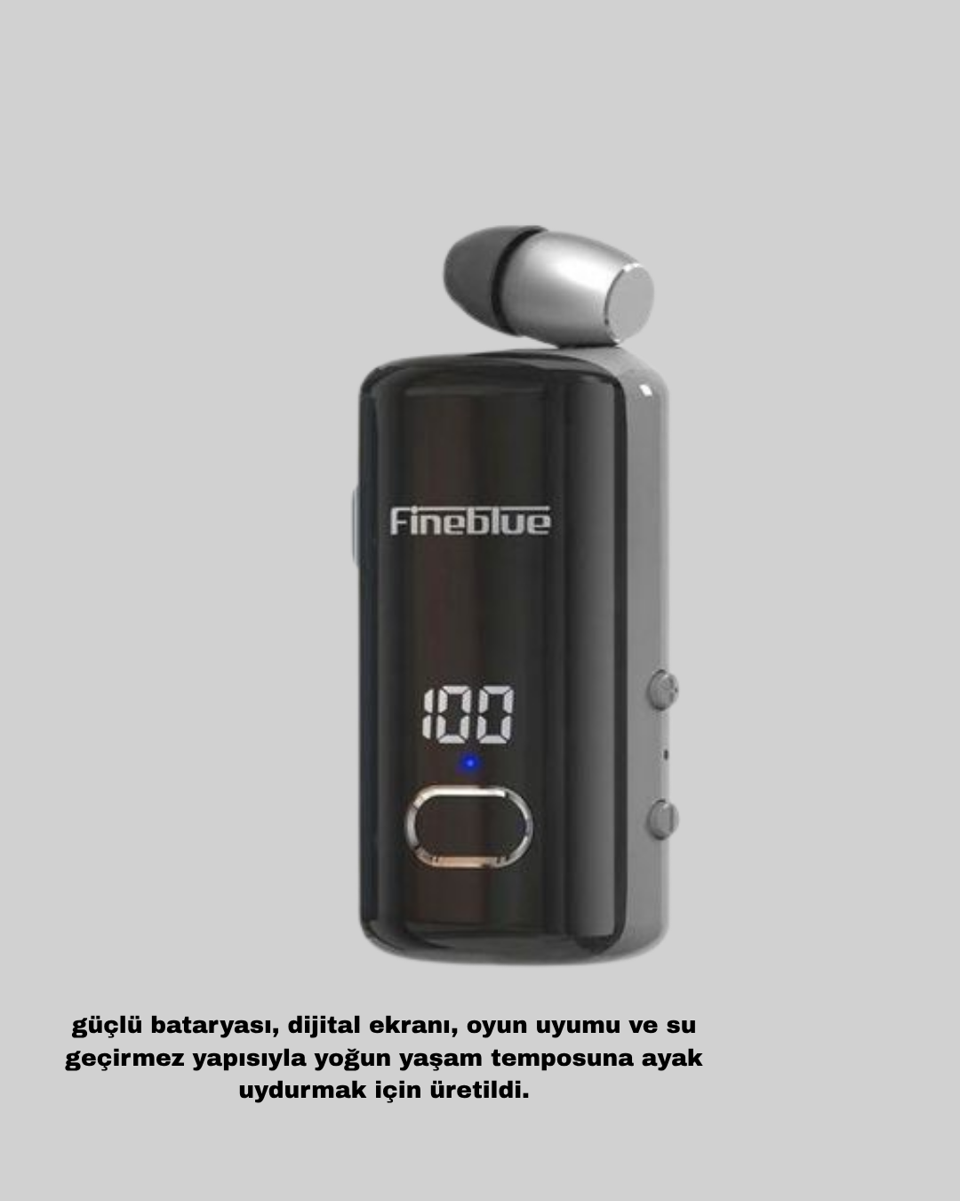 Bluetooth 5.3 Kablosuz Kulaklık Geri Çekilebilir Kablolu ve Ekranlı - Görsel 5