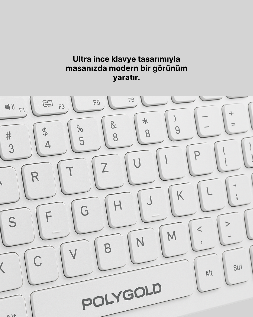 Tam Boy Kablosuz Klavye Mouse Seti - Gelişmiş Bağlantı ve Sessiz Performans - Görsel 5