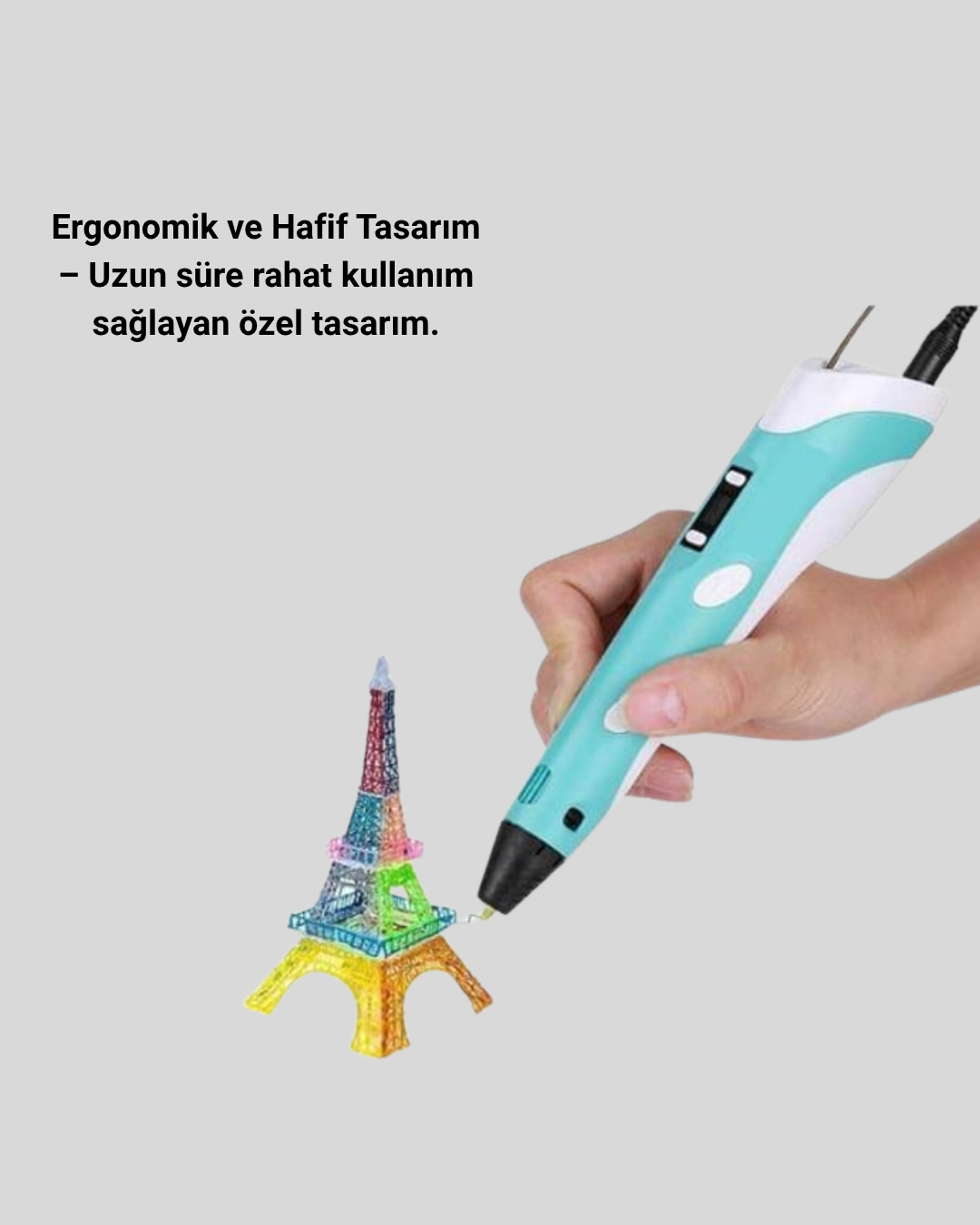 Çocuklar İçin Güvenli 3D Yazıcı Kalem - Görsel 3