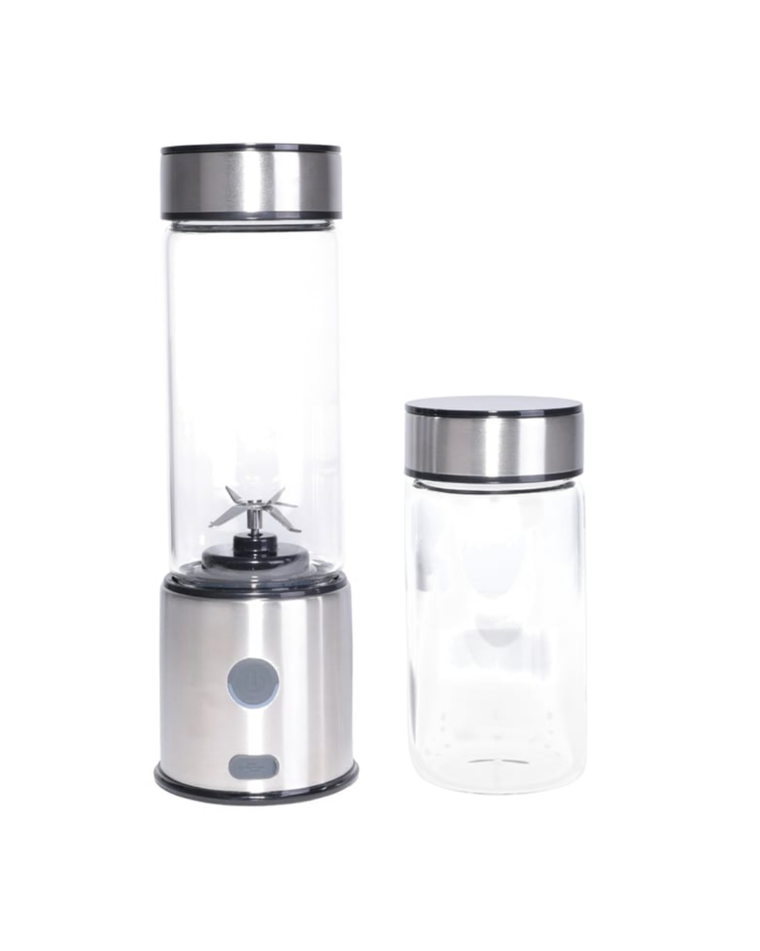 Taşınabilir Cam Blender 450 ml 350 ml Çift Hazneli Smoothie Blender - Görsel 2