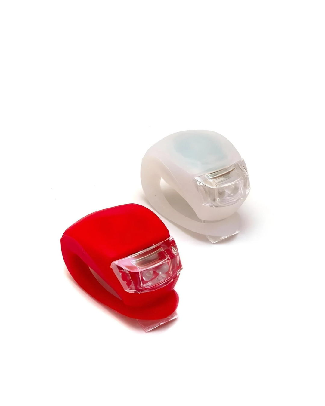 LED Bisiklet Işığı 2li Set Kırmızı Beyaz Çakar Lamba Seti - Görsel 2