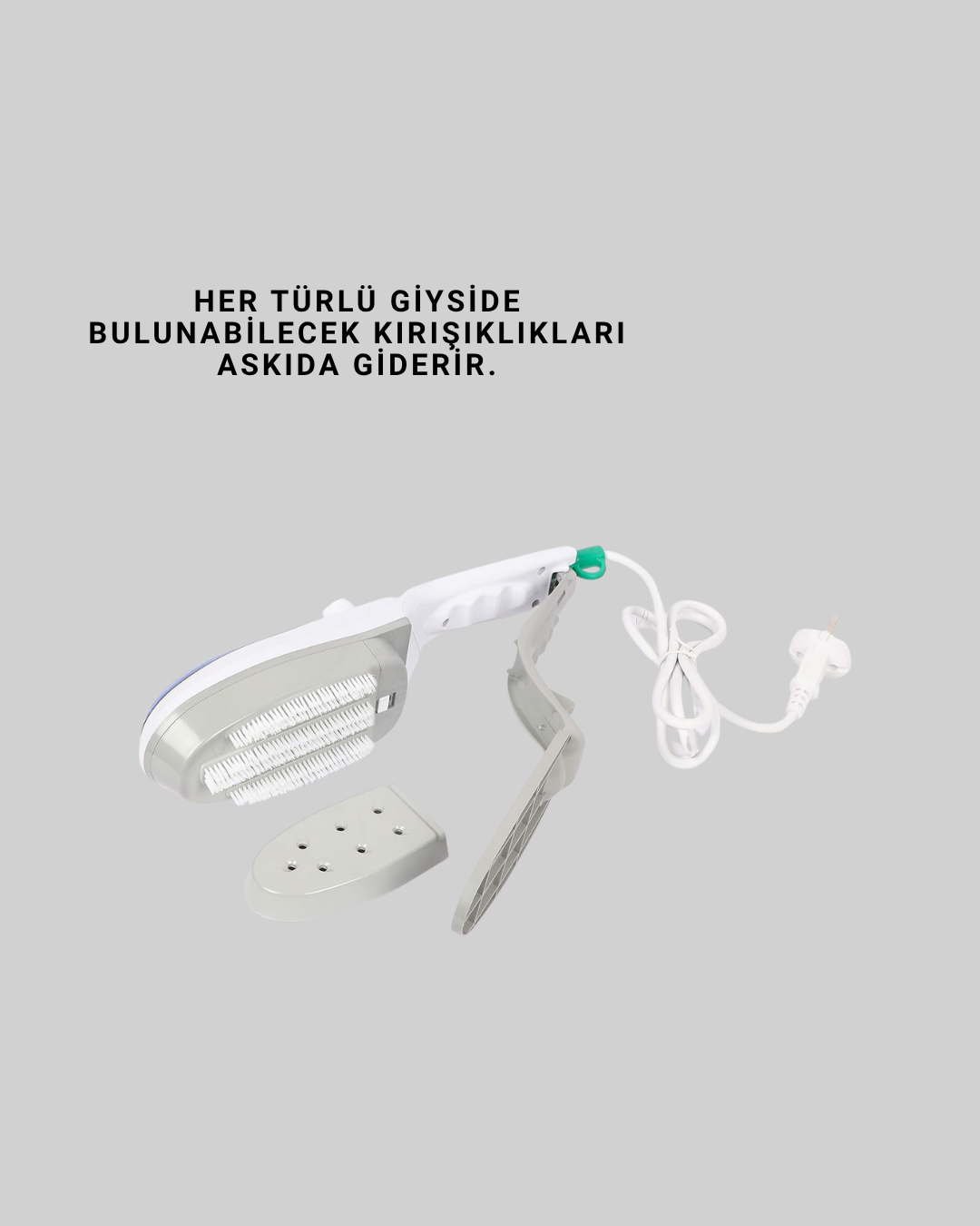 1500W Buharlı Kırışıklık Giderici Ütü | Ev ve Seyahat Kullanımı İçin Uygun - Görsel 2