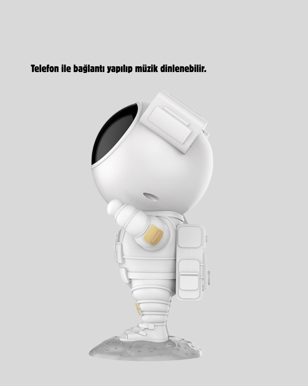 Astronot Galaksi Projeksiyon Lambası Bluetooth Bağlantılı ve Uzaktan Kontrollü - Görsel 5