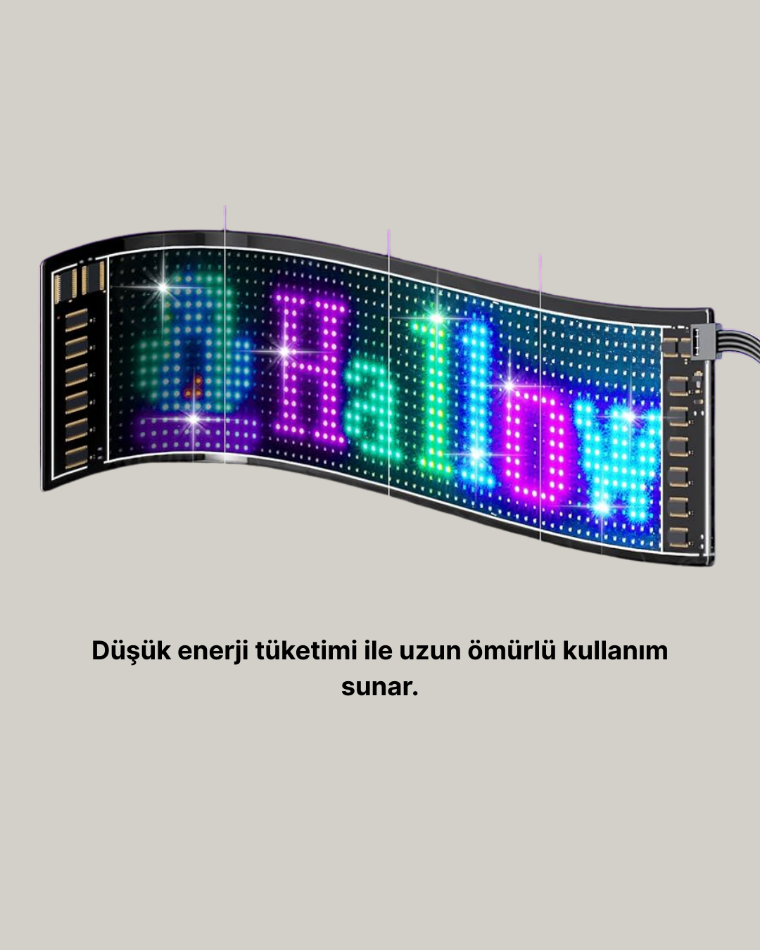 Gece Kullanıma Uygun Pixel RGB LED Panel Estetik Atmosfer Işığı - Görsel 5