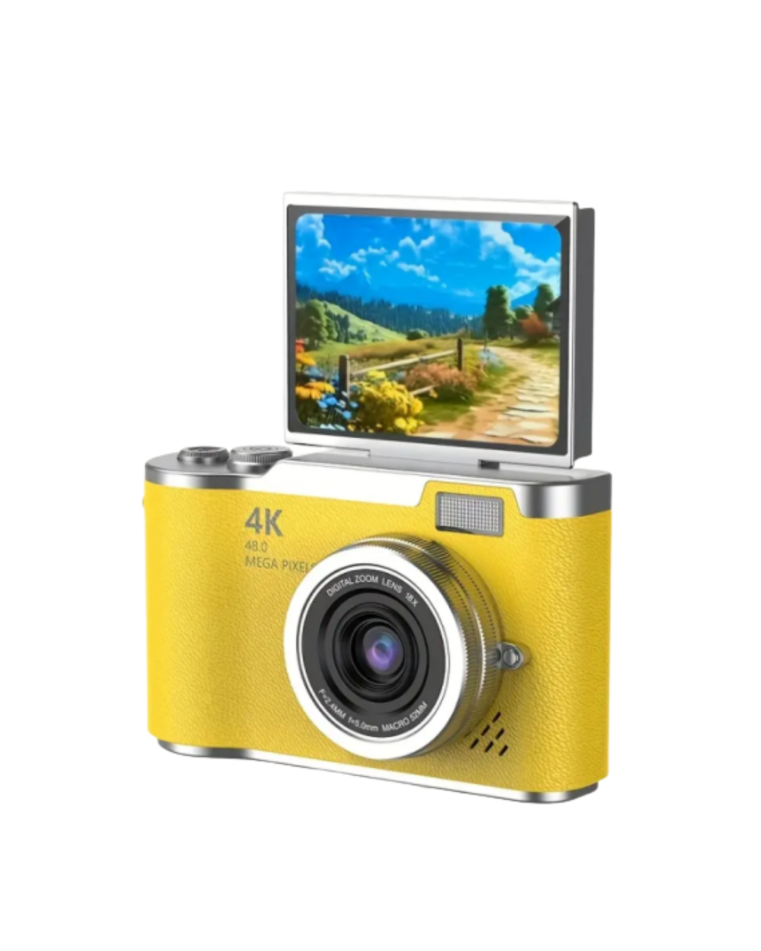 Yüksek Çözünürlüklü 48 MP Kamera 4K Video Çekim Selfie Vlog Fotoğraf Makinesi - Görsel 2