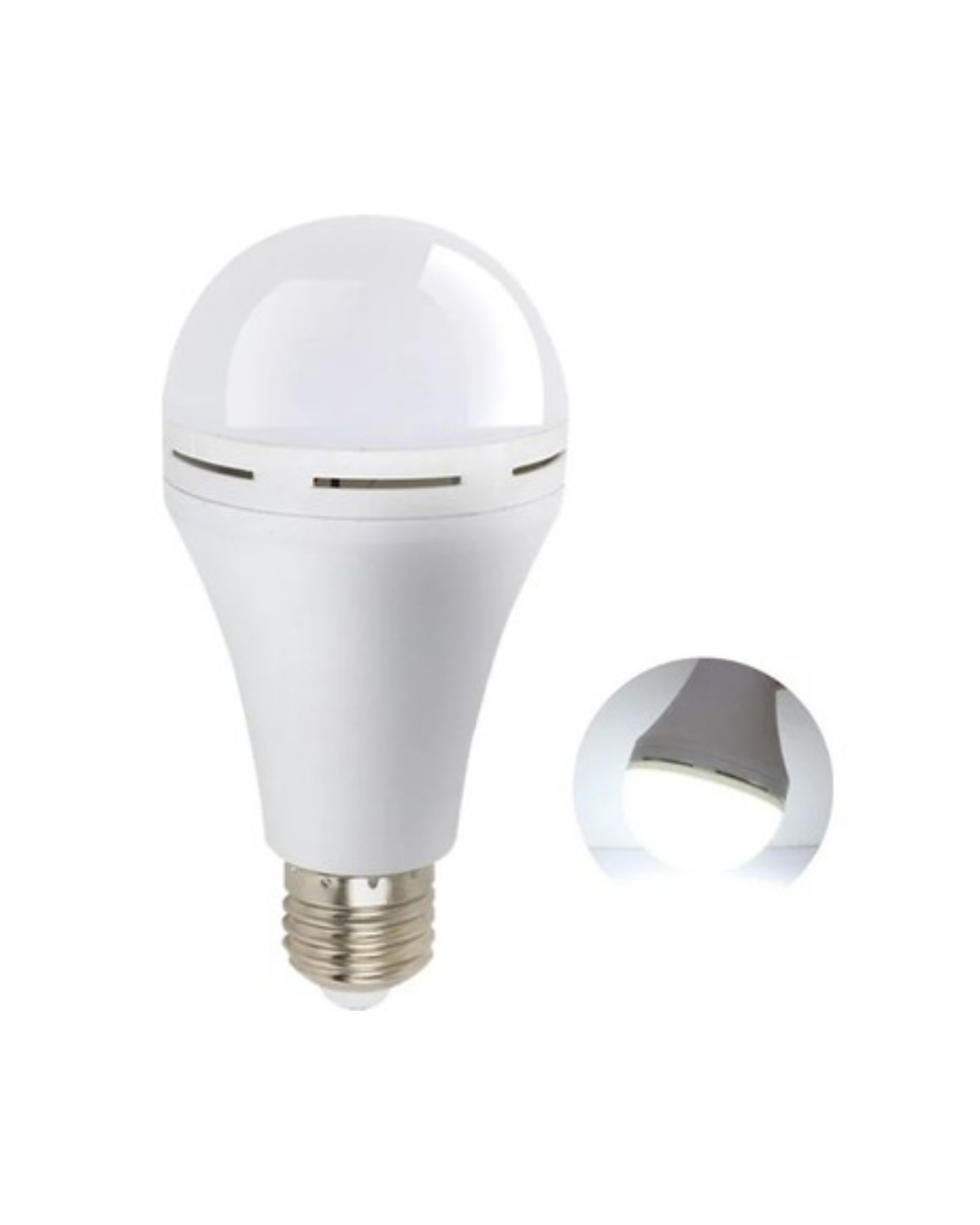 35W Şarjlı LED Ampul E27 Duy 6500K Beyaz Işık Kesintisiz Aydınlatma - Görsel 2