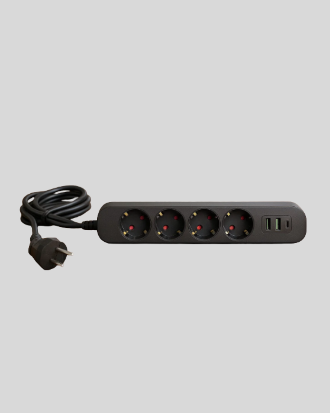 Akım Korumalı Çoklu Priz 4’lü 2 USB 1 Type-C 2500W Güçlü Tasarım - Görsel 2