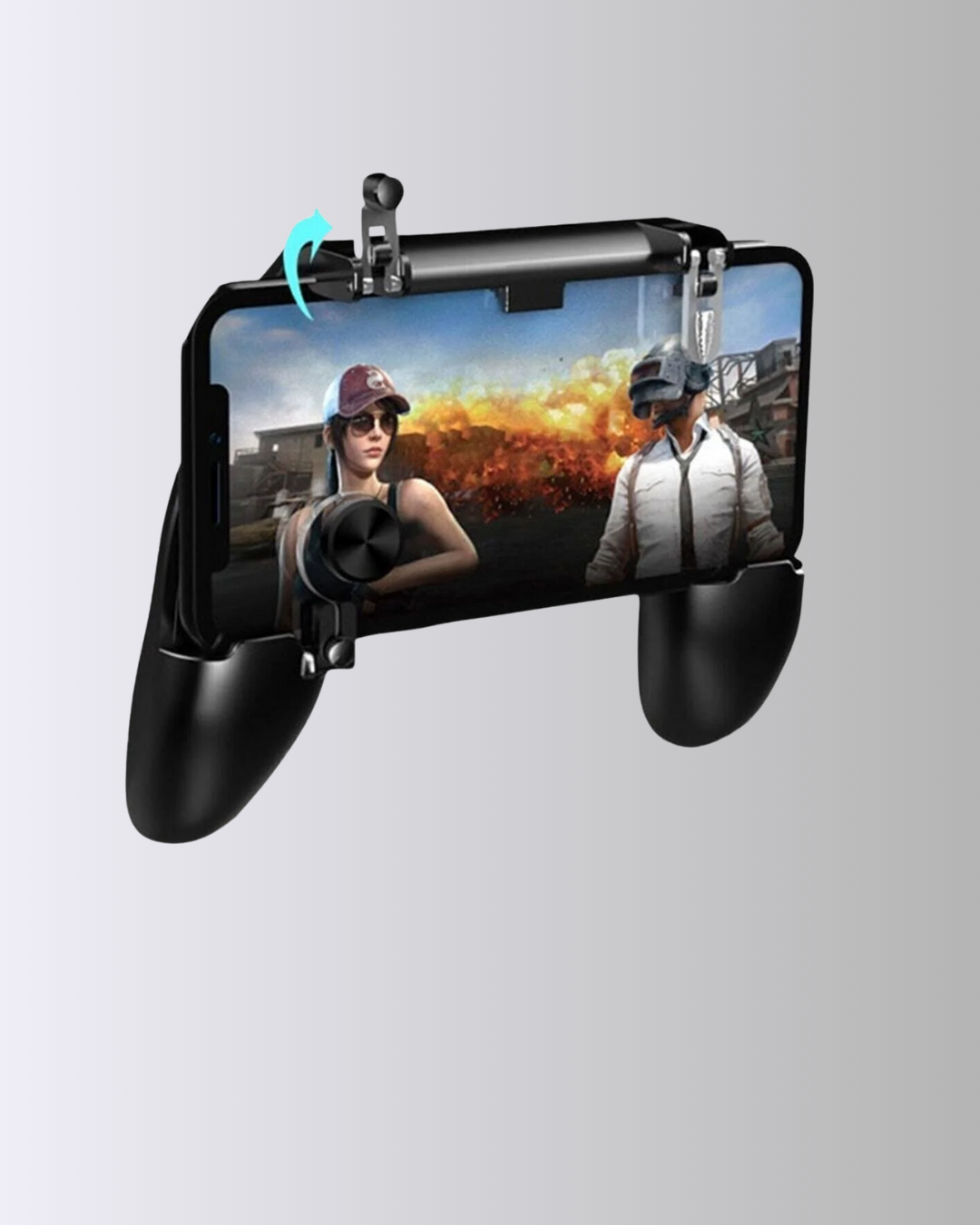 Joystick ve Parmak Tetikleyicili Mobil Oyun Gamepad Tutucu - Görsel 2