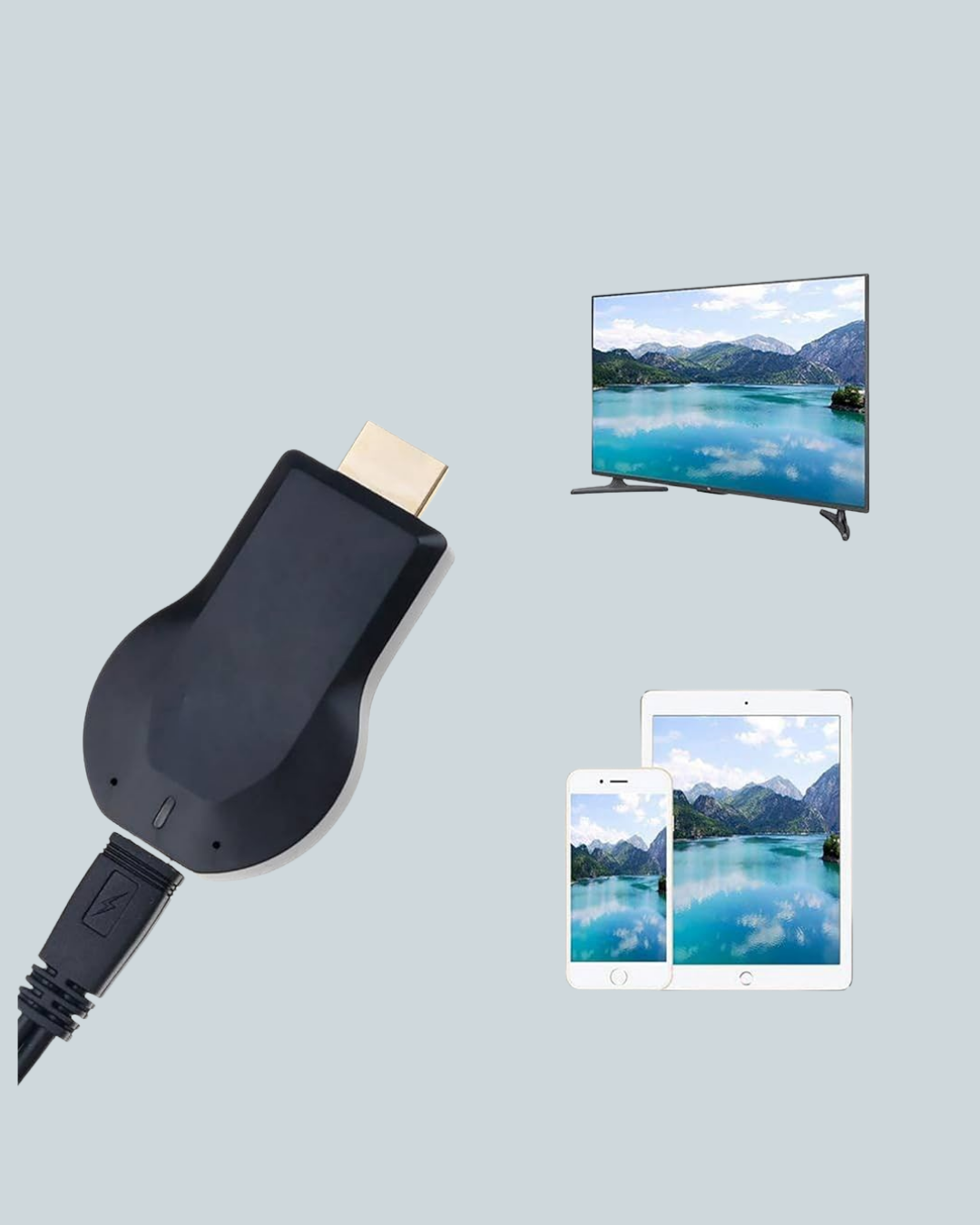 HDMI Kablosuz Ekran Alıcısı – iOS, Android,PC Uyumluluğu - Görsel 3