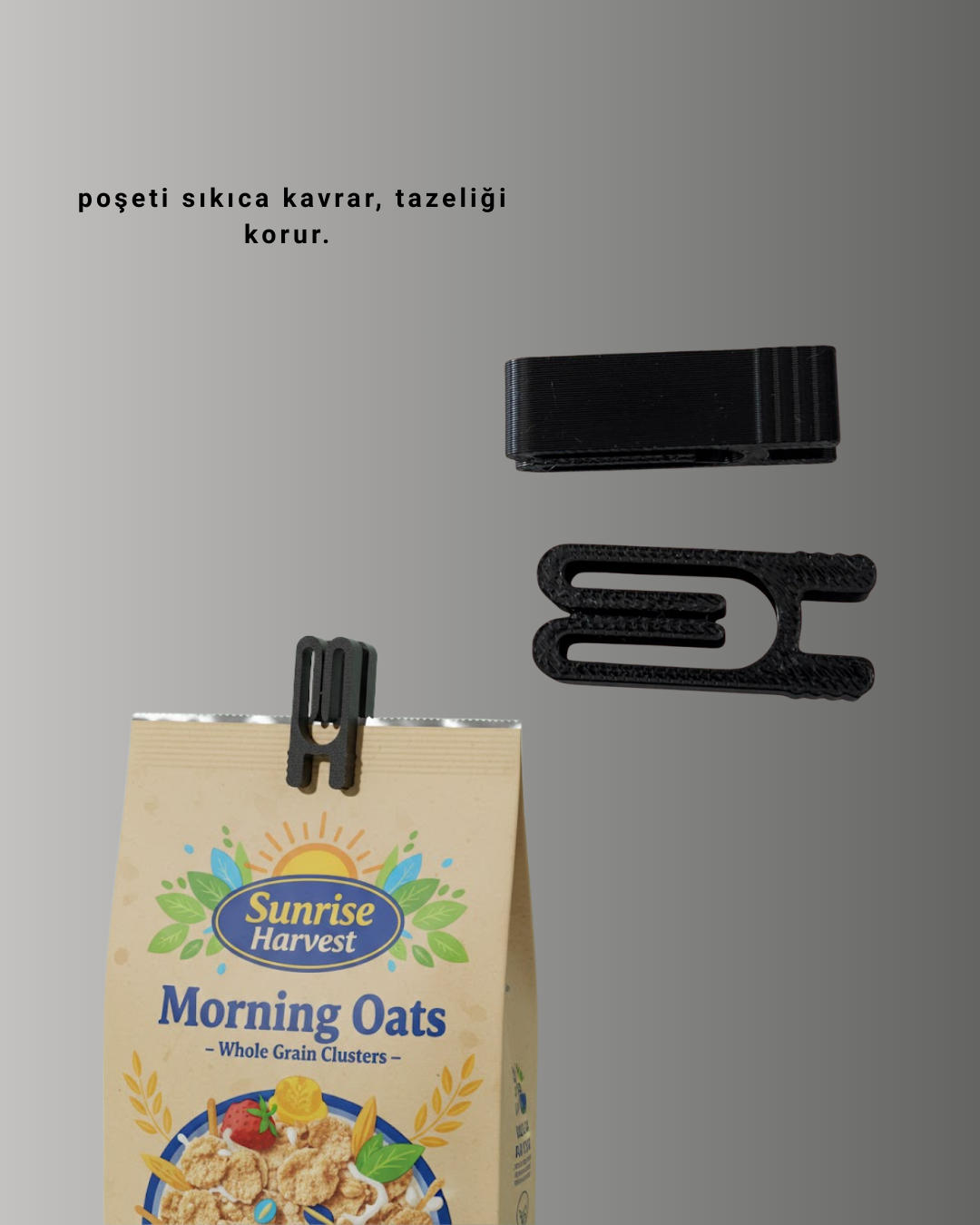 Cips Kahve ve Bakliyat İçin Poşet Kapatma Mandalı 10’lu - Görsel 3