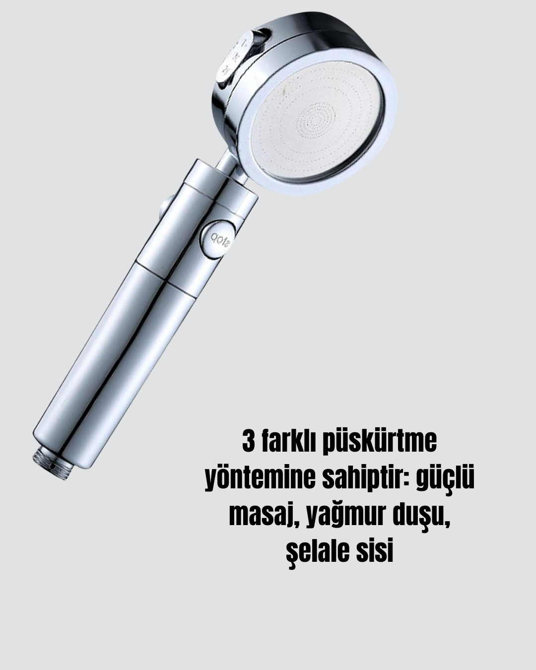 360° Ayarlanabilir Çok Fonksiyonlu Duş Başlığı - Görsel 3