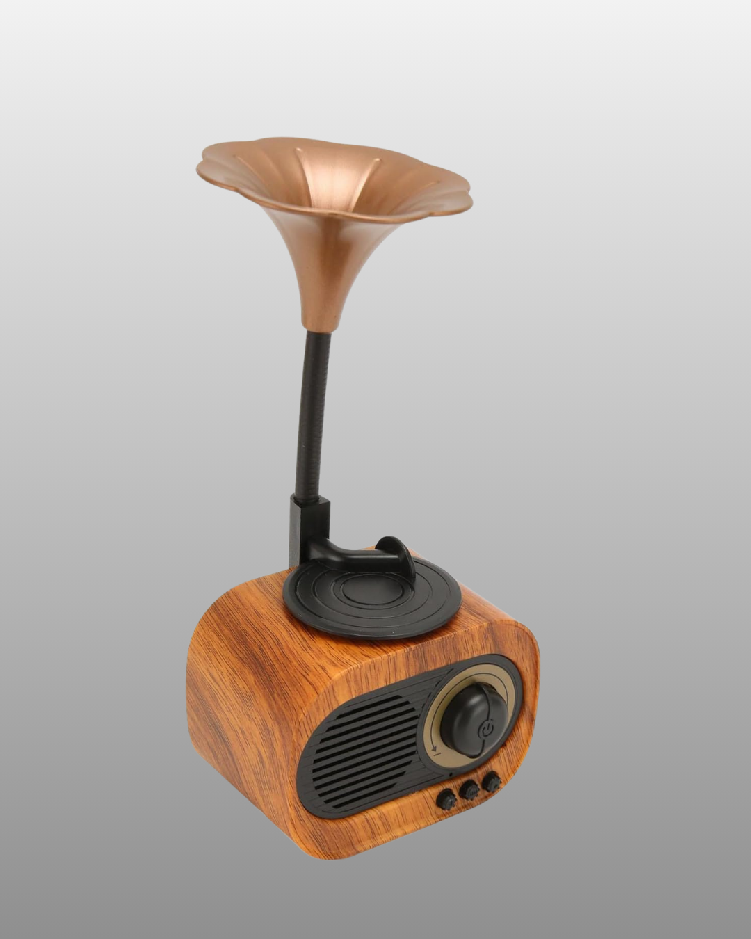 Mini Nostaljik Bluetooth Hoparlör FM Radyo 8 Saat Batarya - Görsel 3