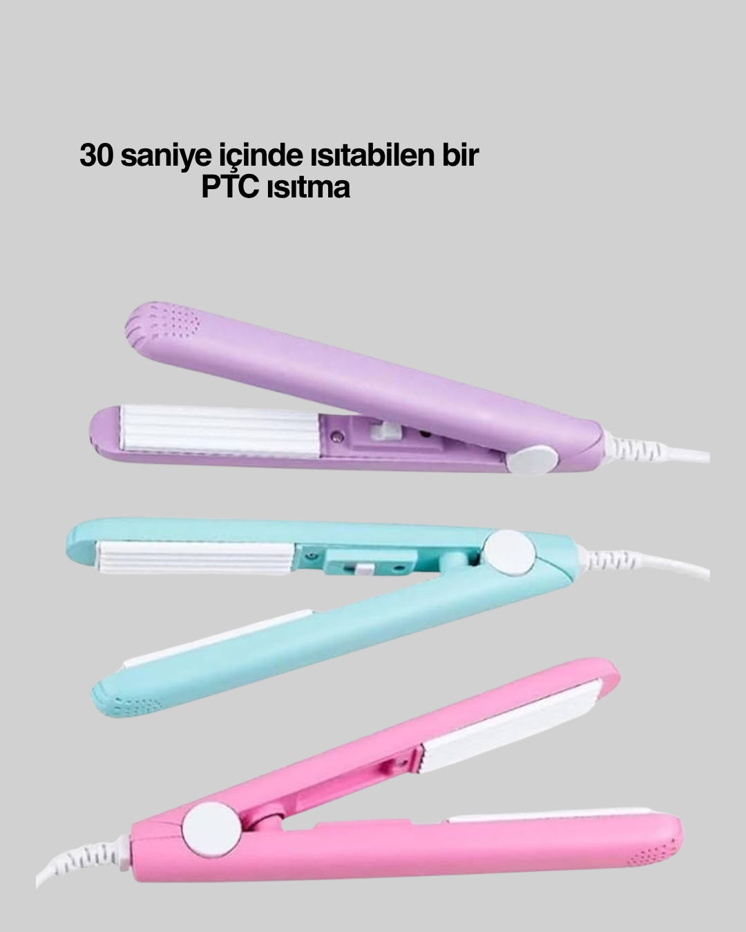 Otomatik Güç Ayarlı, Yaylı Sistemli Kısa Saç Kıvırıcı – Çekmeden ve Kırmadan Şekillendirme - Görsel 3