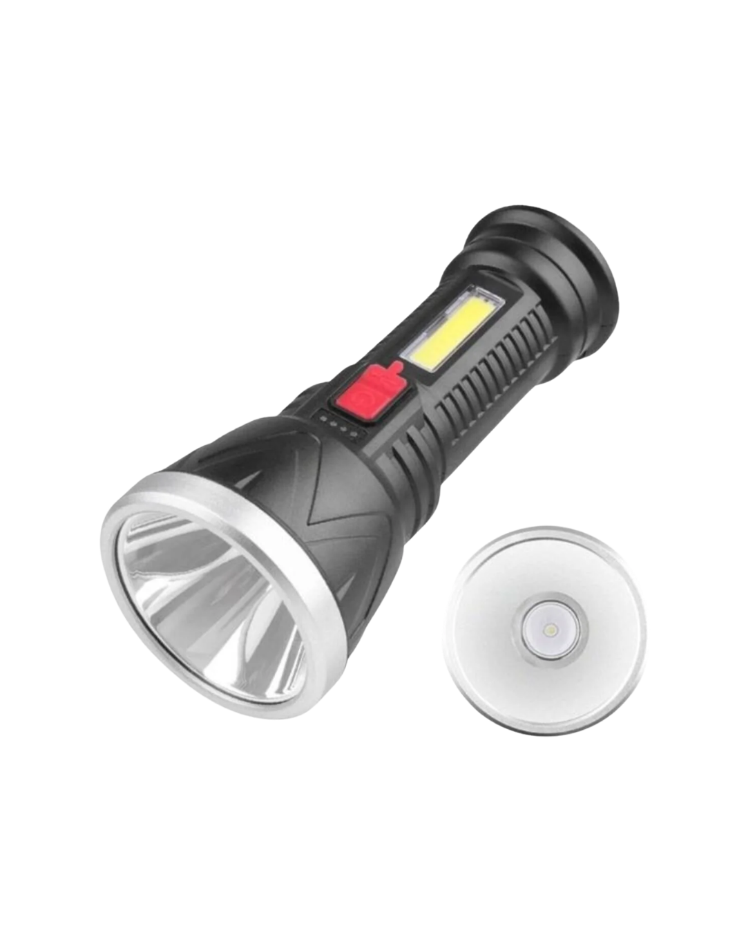 Şarjlı LED El Feneri 9 LED Güçlü Işık ve 4 Modlu Kullanım - Görsel 3