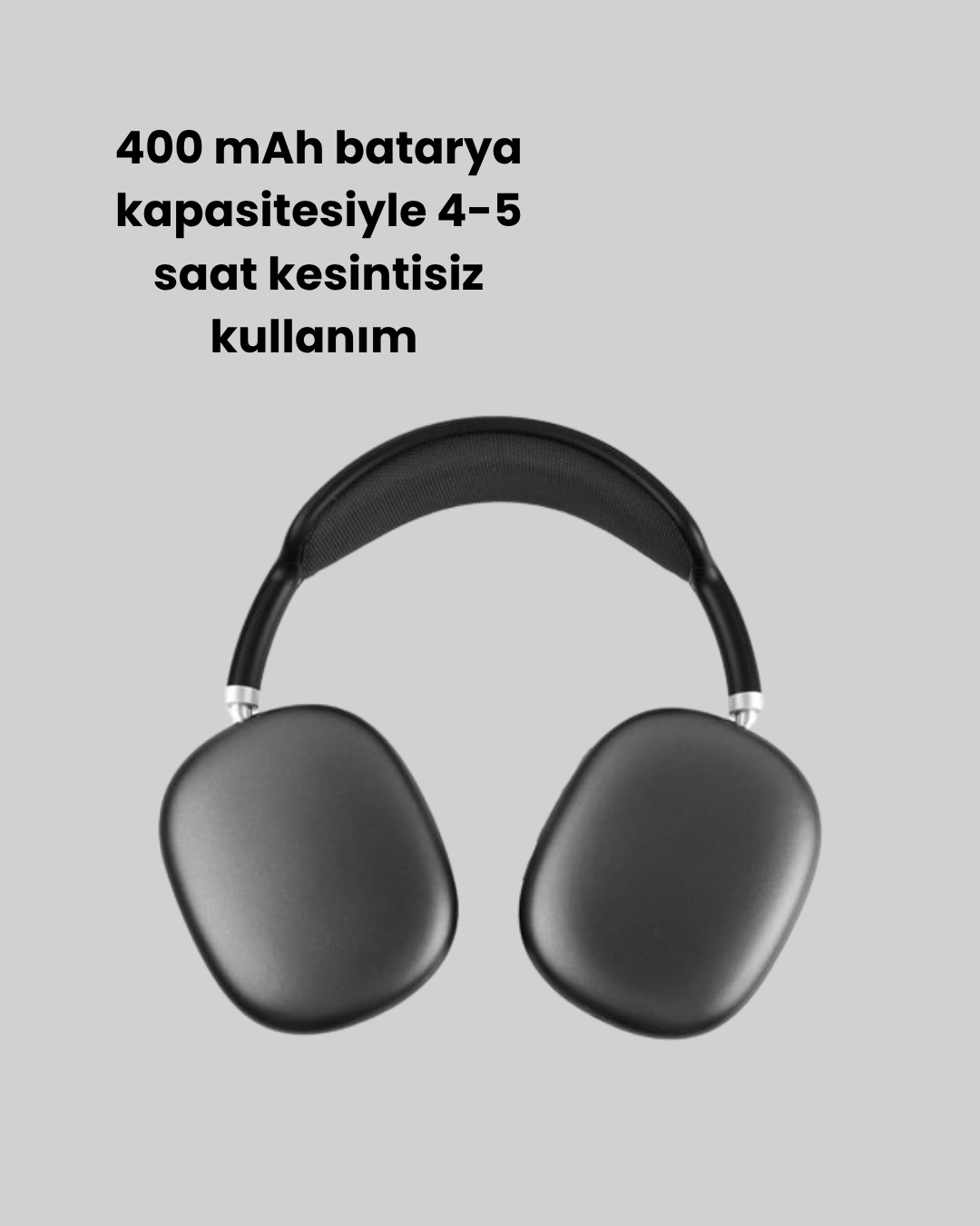 Bluetooth V5.0 Kablosuz Kulak Üstü Kulaklık | Katlanabilir, Mikro USB Girişli - Görsel 3