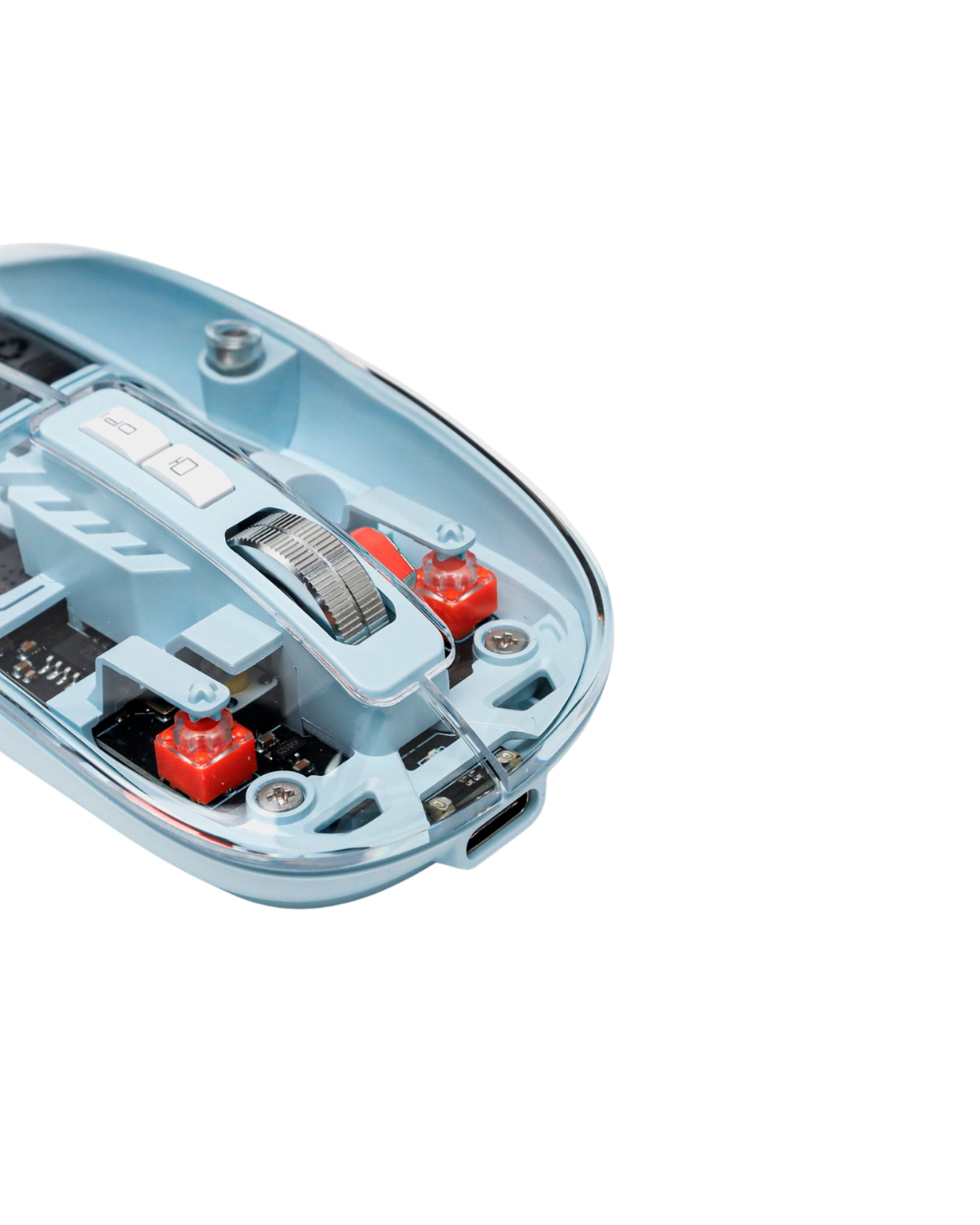Ofis ve Günlük Kullanım İçin Mavi Bluetooth Kablosuz Mouse - Görsel 3