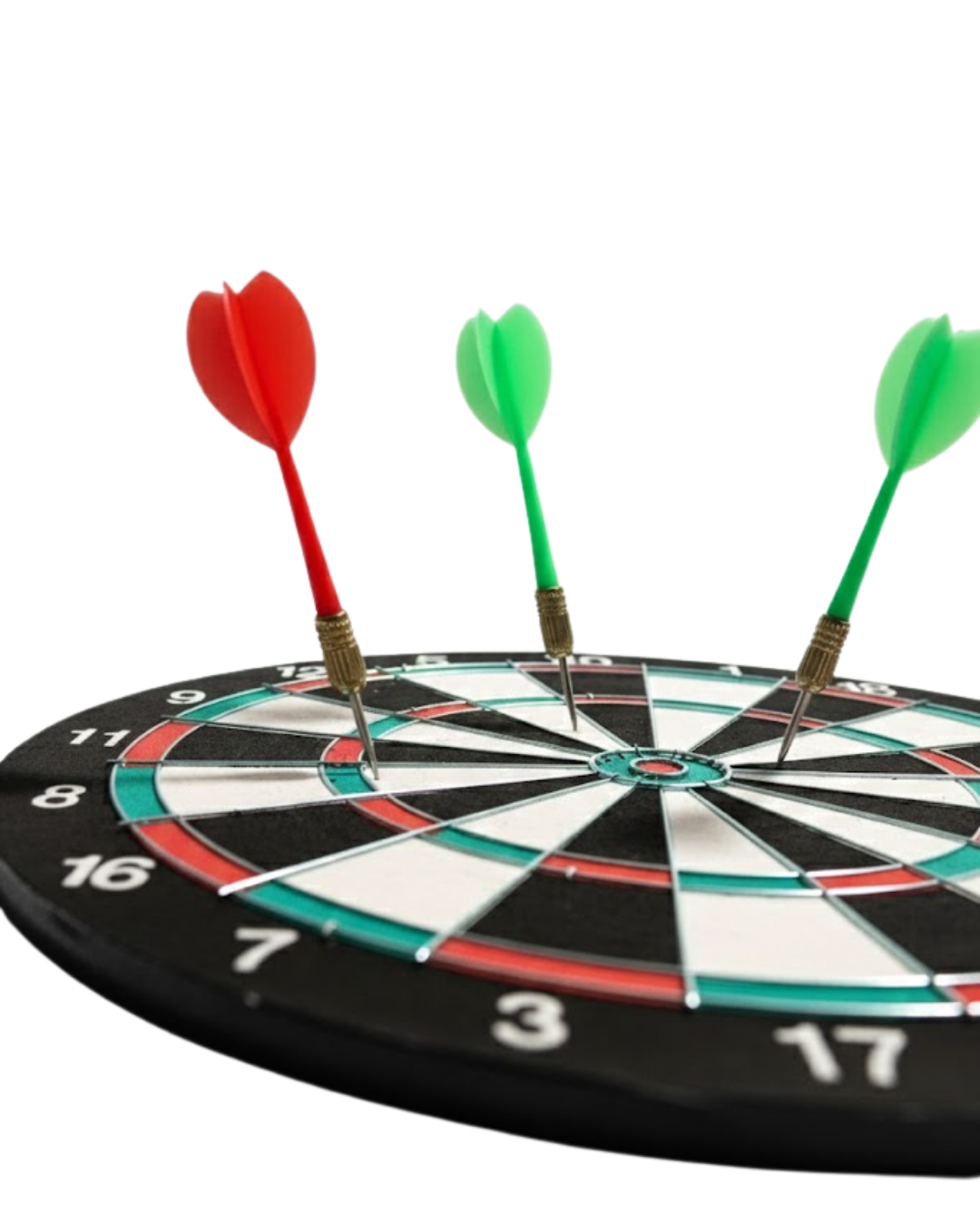 Şık Tasarımlı 15 İnç Dart Tahtası Metal Uçlu 4 Ok Seti - Görsel 3