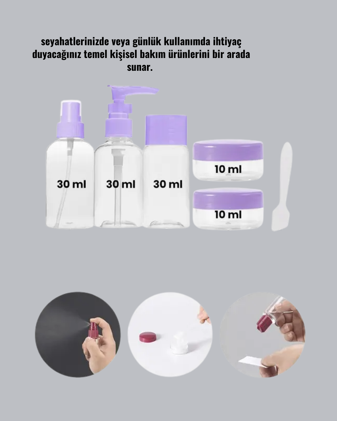 5Lİ SEYAHAT ŞİŞESİ - Görsel 4