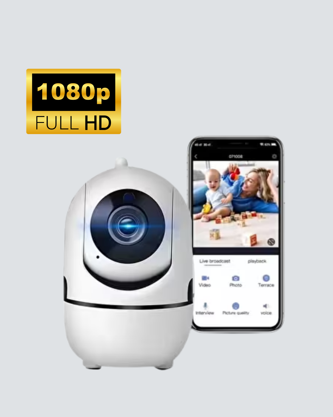 360° Dönen Akıllı WiFi Kamera – Uzaktan Kontrol ve İki Yönlü Ses Özellikli - Görsel 4