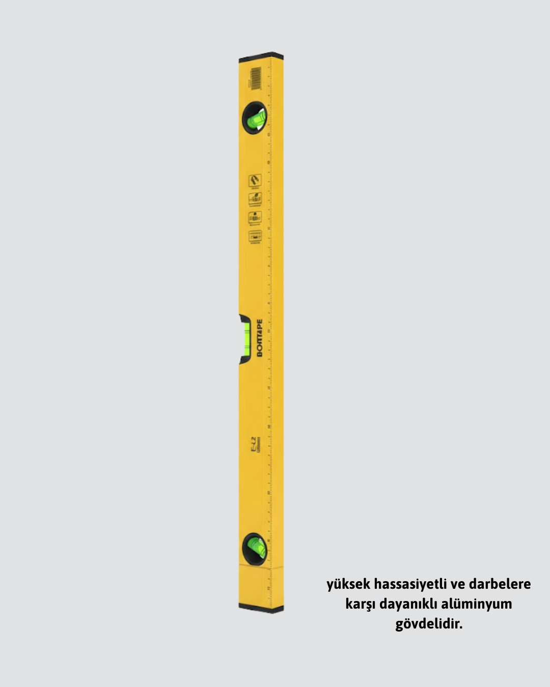 İnşaat ve Ev Kullanımı İçin 600 mm Su Terazisi - Görsel 3