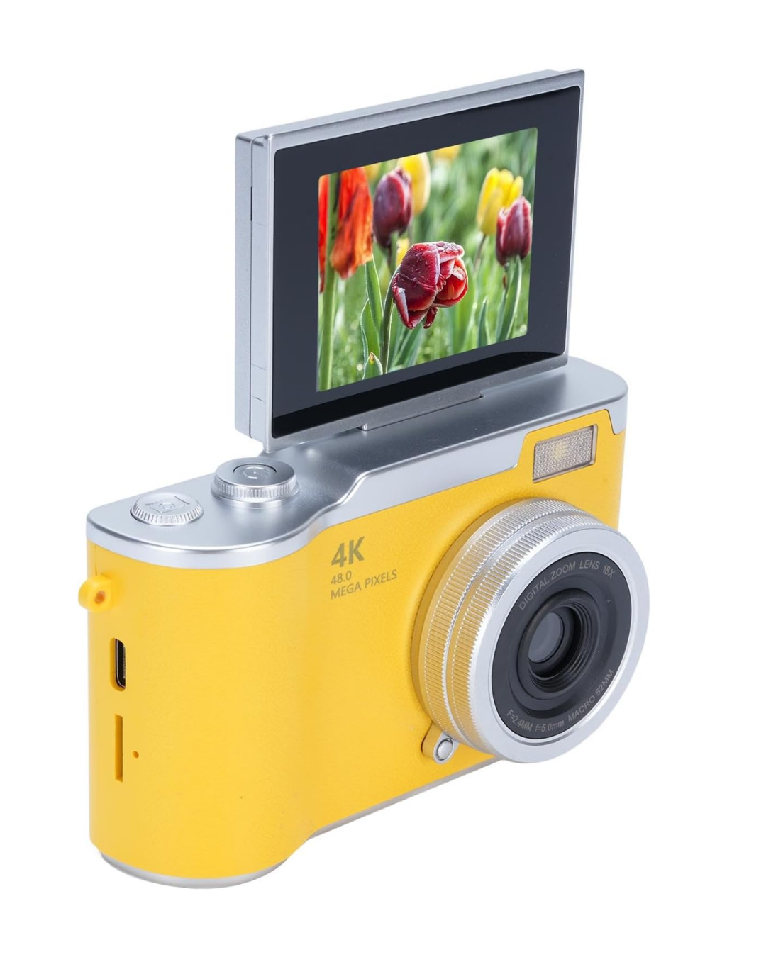 Yüksek Çözünürlüklü 48 MP Kamera 4K Video Çekim Selfie Vlog Fotoğraf Makinesi - Görsel 3