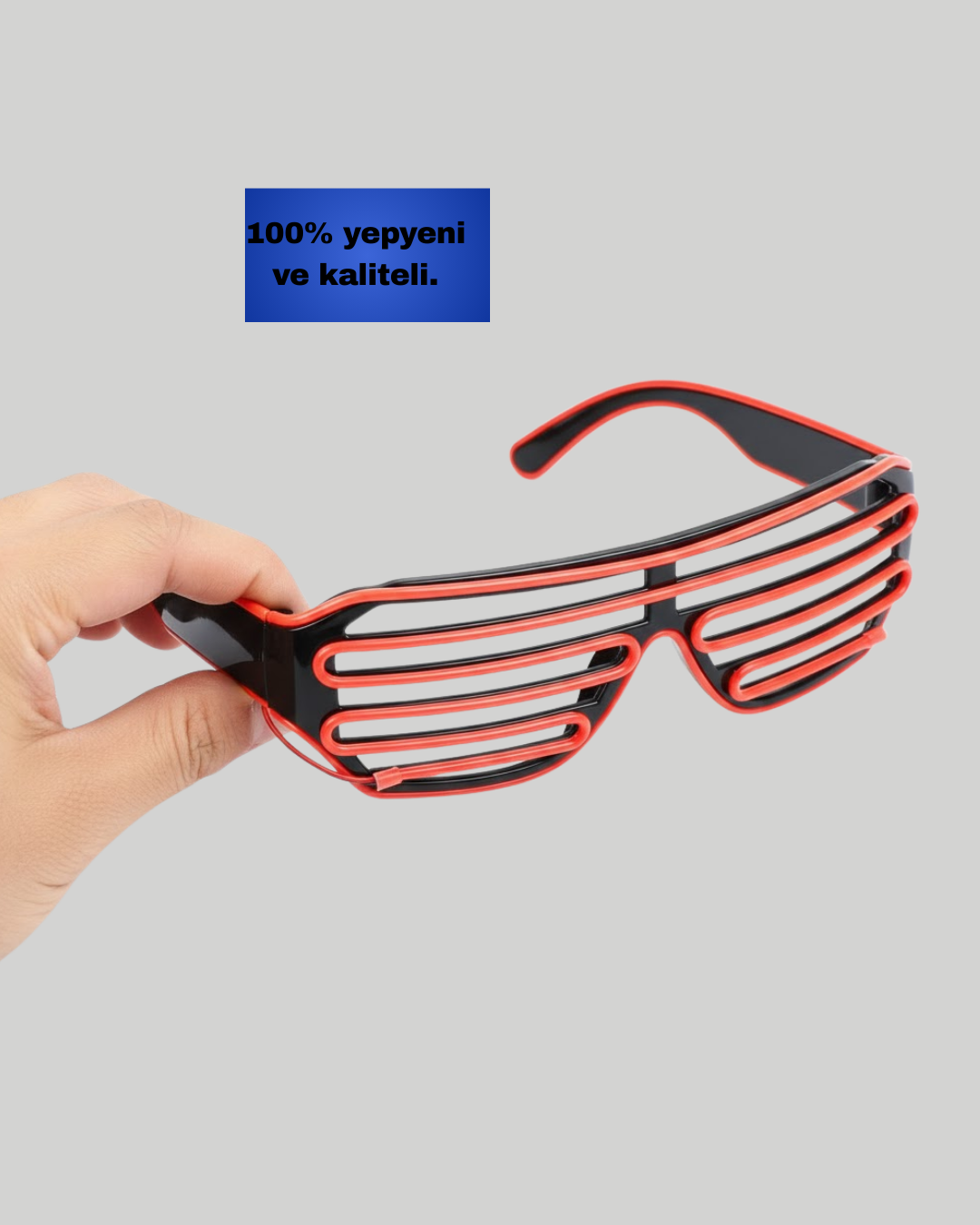 Parti ve Festival Aksesuarı LED Işıklı Gözlük - Görsel 3