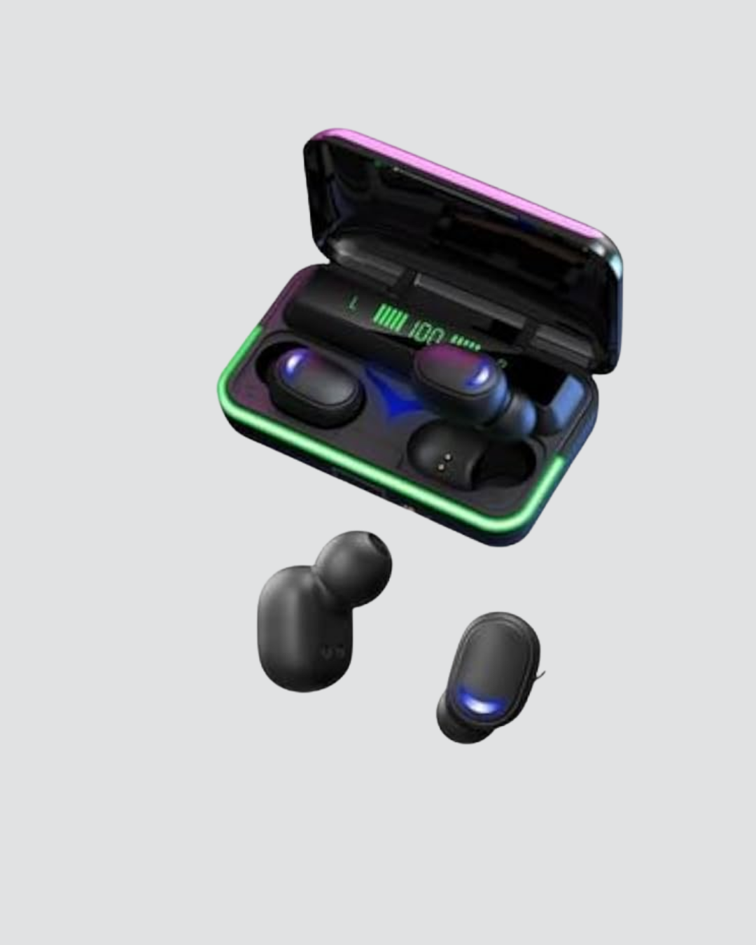 Bluetooth 5.1 Oyuncu Kulaklığı LED Ekranlı Powerbank Kulaklık - Görsel 3