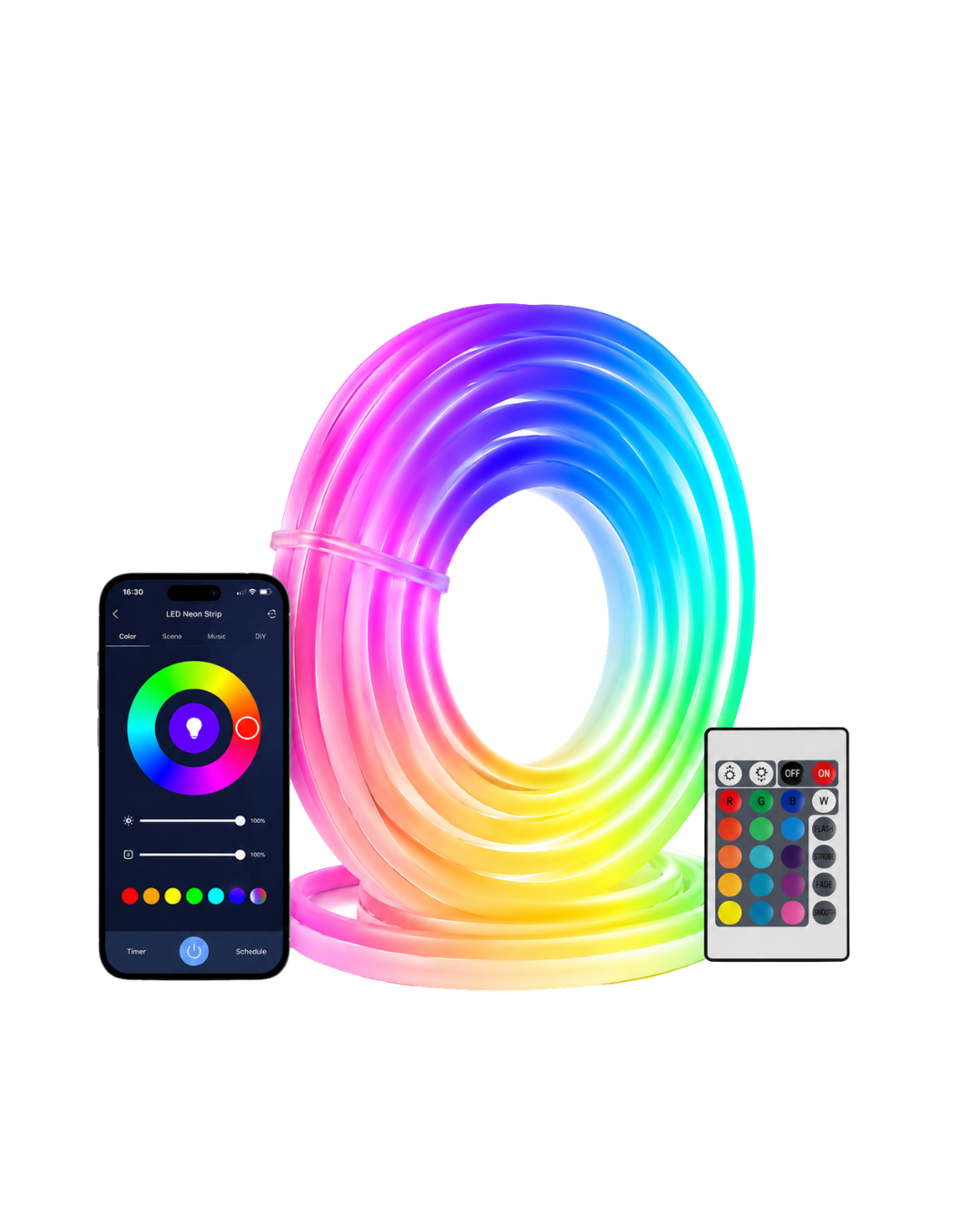 16 Milyon Renk RGB Neon Şerit Led İç ve Dış Mekan Dekor Işığı - Görsel 3