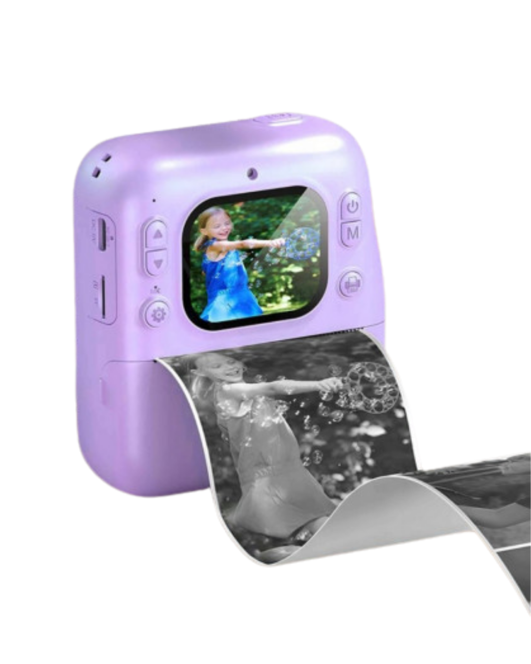 HD Ekranlı Çocuk Fotoğraf Makinesi Video Kayıt ve Baskı Kağıdı Kalem Hediyeli - Görsel 3