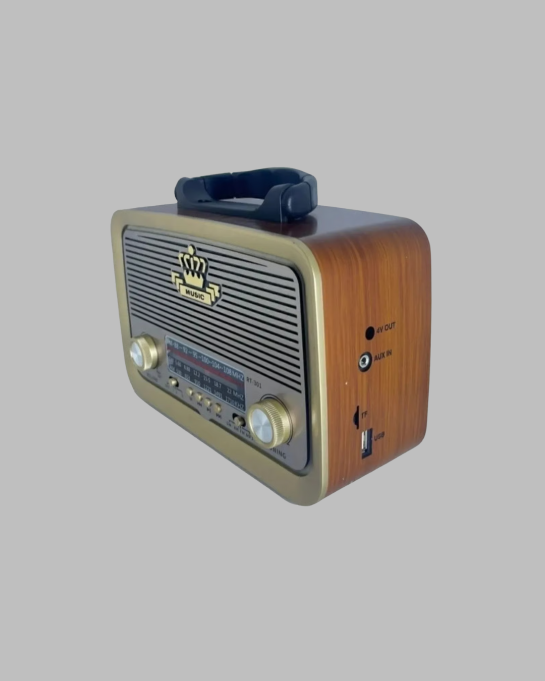 Bluetooth Özellikli Nostalji Radyo 3 Bant FM AM SW - Görsel 3