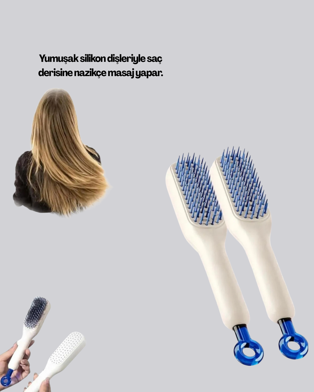 KENDİNİ TEMİZLEYEN TARAK - Görsel 4